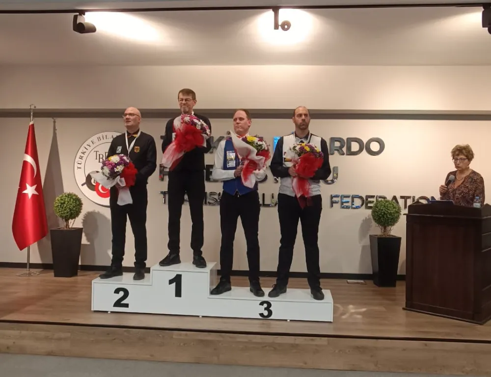 Göztepeli Torbjörn Blomdahl   3 Bant Bilardo  Ferdi Erkekler Avrupa Şampiyonu Oldu 