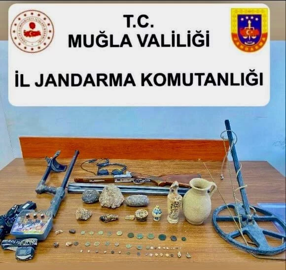 Muğla jandarmasından tarihi eser operasyonu: 1 gözaltı
