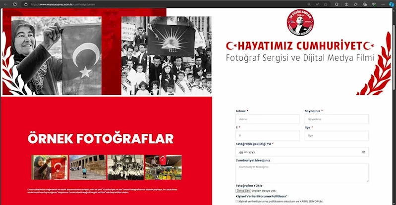 Ankara’da Cumhuriyet’in 101. yılına özel ‘Hayatımız Cumhuriyet’ sergisi düzenlenecek
