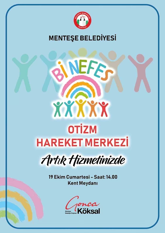 Muğla’nın ilk Otizm Hareket Merkezi “Bi Nefes’ kent meydanında açılıyor
