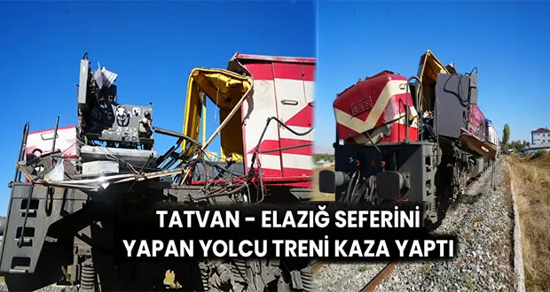 Tatvan-Elazığ Seferi Yapan Tren Beton Pompasına Çarptı Ölü Ve Yaralılar Var