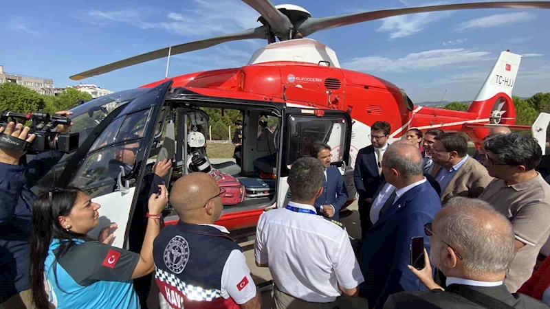 Çanakkale’de ambulans helikopter göreve başladı
