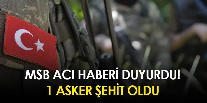 Pençe-Kilit Operasyonu Bölgesinde 1 Asker Şehit Oldu