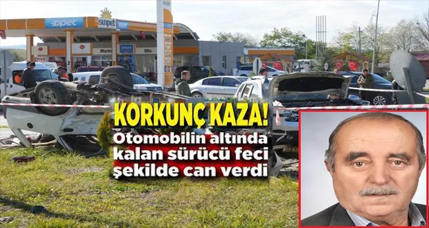 Otomobilin Altında Kalan Sürücü Feci Şekilde Can Verdi