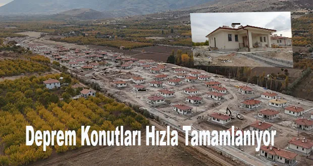 Malatya’da Deprem Konutları Hızla Tamamlanıyor