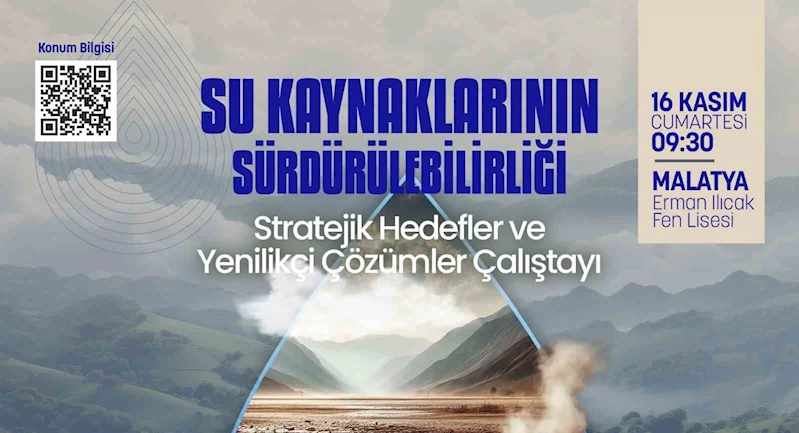 Malatya’da ’Su Kaynaklarının Sürdürülebilirliği’ çalıştayı düzenlenecek
