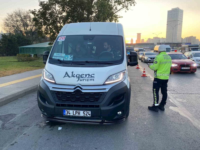 İstanbul’da okul servis araçlarına denetim: 16 bin lira ceza kesildi
