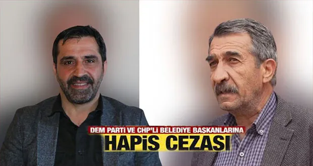 İki Belediye Başkanına Hapis Cezası