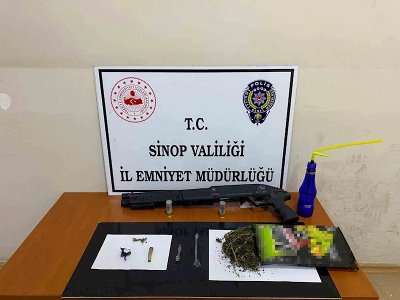 Sinop’ta cips poşetinden esrar çıktı
