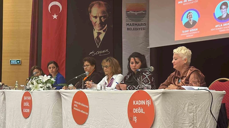 Marmaris’te ’Kadına yönelik şiddet’  paneli düzenlendi
