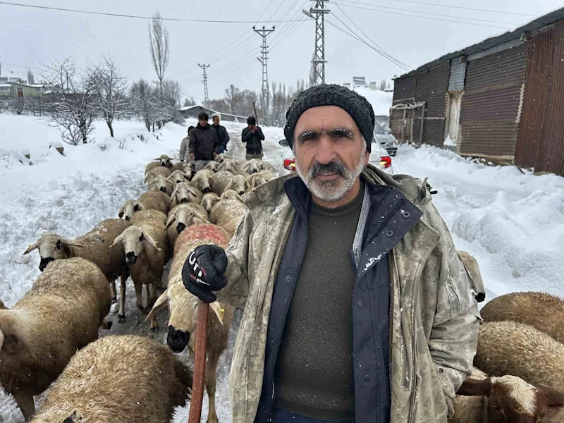 Kara kışa hazırlıksız yakalanan çobanlar yayladan erken indi