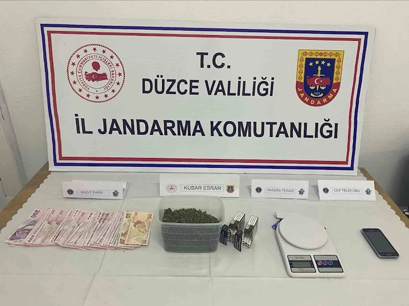 Düzce’de jandarmadan uyuşturucu operasyonu
