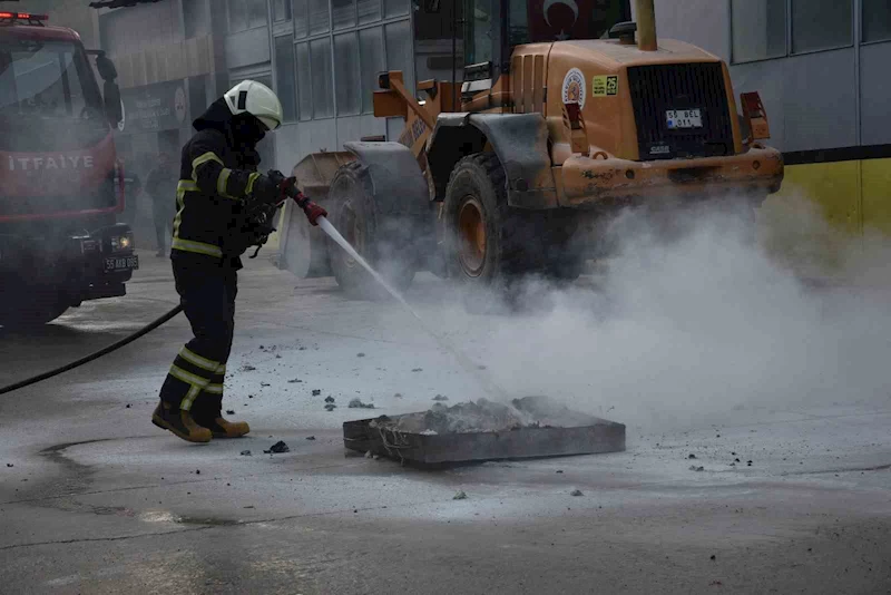 Atakum Belediyesi’nde yangın tatbikatı
