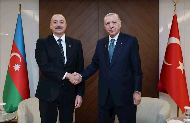 Cumhurbaşkanı Erdoğan, Aliyev ile görüştü
