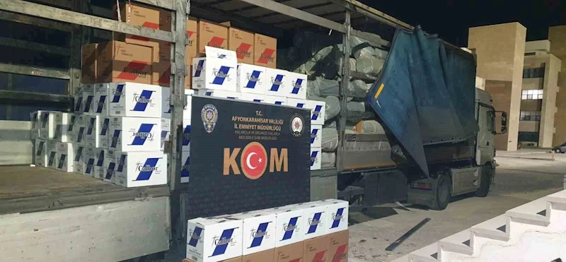 Polis sahte bandollü 2 milyon adet boş makaron ele geçirdi
