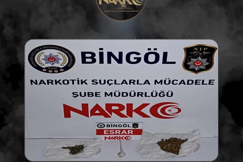 Bingöl’de uyuşturucu operasyonu: 2 gözaltı