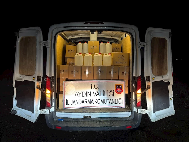 Jandarma ekipleri 1 ton 600 litre etil alkol ele geçirdi
