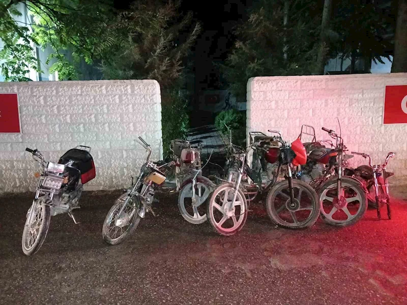 Şanlıurfa’da 7 motosiklet ele geçirildi
