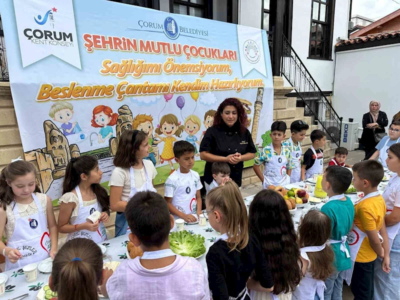 Beslenme çantalarını kendileri hazırladılar
