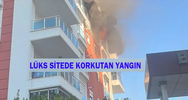 Lüks Sitede Korkutan Yangın