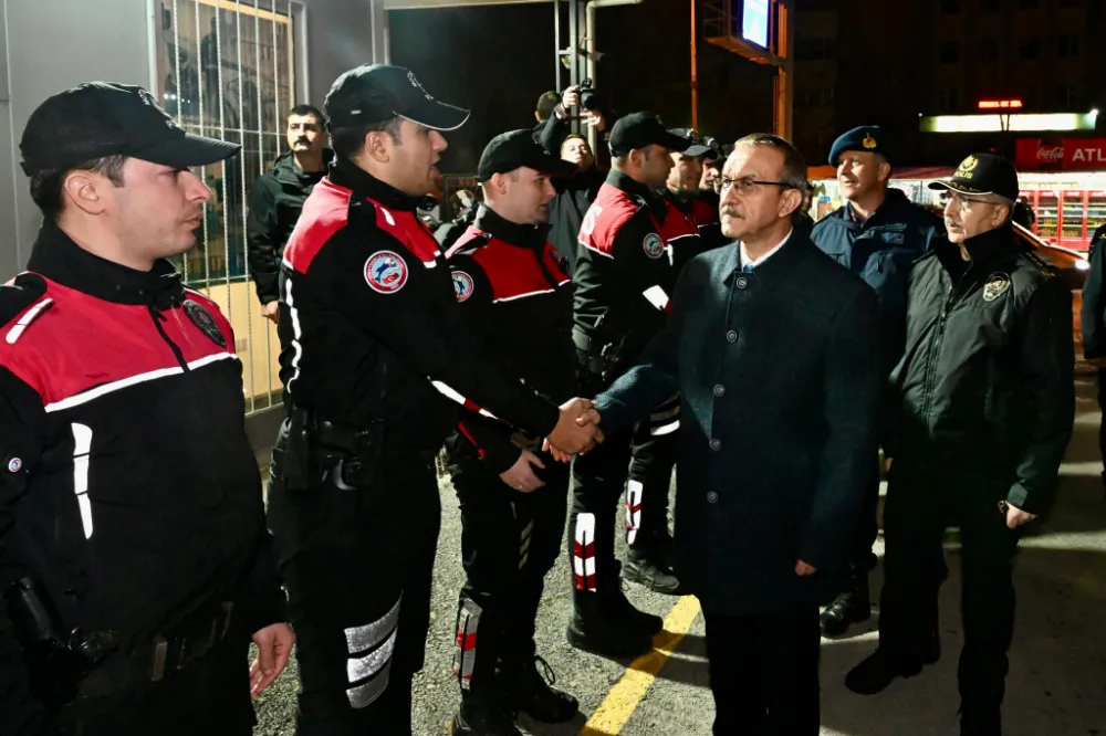 Vali Seddar Yavuz Yılbaşı Emniyet Tedbirlerini Yerinde Denetledi