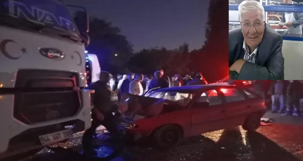 Hafriyat Kamyonu İle Otomobil Çarpıştı: 1 Ölü 1 Yaralı