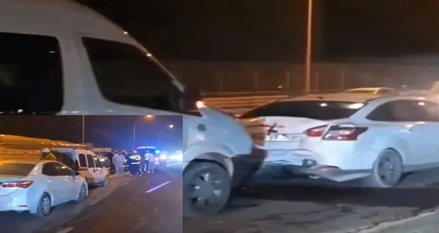 Beş Araçlı Zincirleme Kaza: İki Kişi Yaralandı