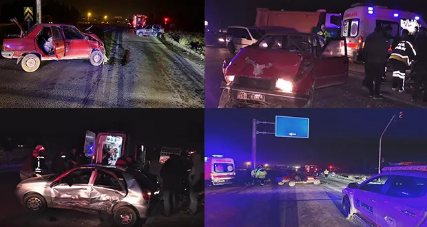 Hatalı Sollama Sonrası Kaza: 4 Kişi Yaralandı