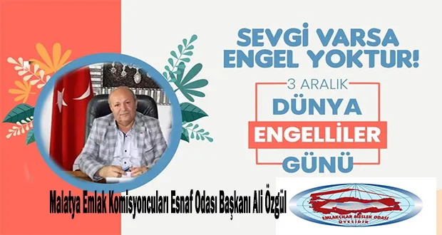 Başkan Özgül’den 3 Aralık Mesajı: “Engelleri Birlikte Aşıyoruz”
