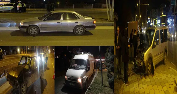 Malatya’da Zincirleme Kazalarda 8 Araç Birbirine Girdi