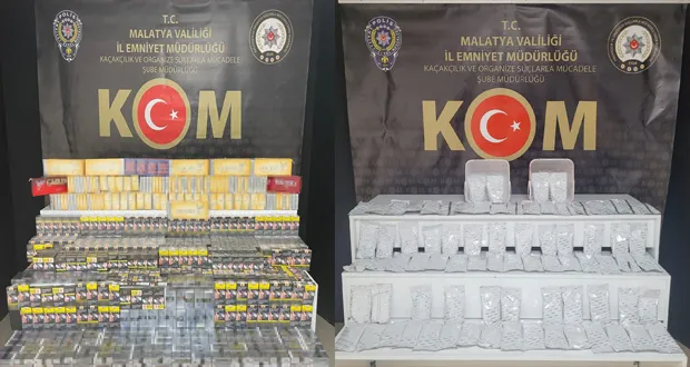 Malatya’da Kaçakçılık Operasyonu