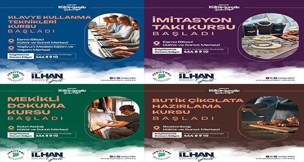  Yeşilyurt Belediyesi Yeni Meslek Edindirme Kursları Açtı