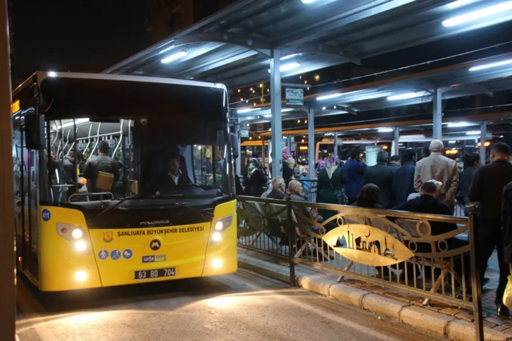 Şanlıurfa’da Toplu Taşıma Seferlerinde Gece Mesaisi Başladı