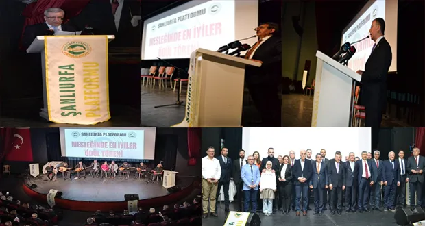 Şanlıurfa Platformu “Mesleğinde En İyilerini“ Ödüllendirdi