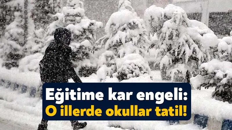 Kar Yağışı Nedeniyle O İllerde Eğitime Ara Varildi