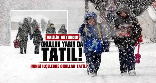 Eğitime Kar Engeli Sürüyor: İşte Okulların Tatil Edildiği İller