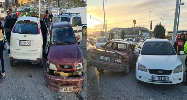 Malatya’da Üç Araçlı Trafik Kazası: 4 Yaralı