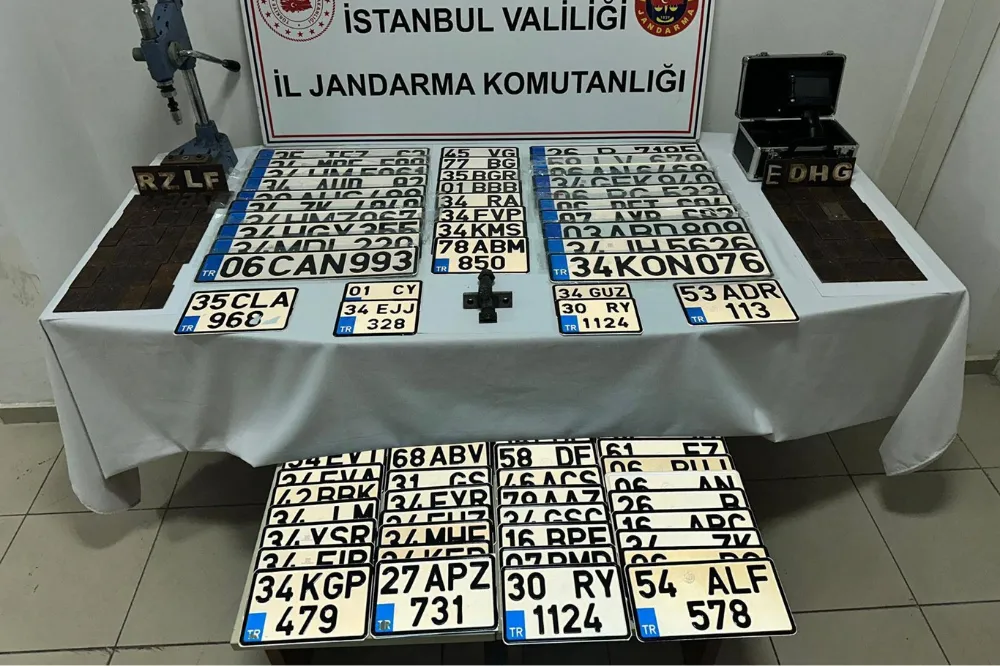 Sahte Plaka Operasyonunda 5 Milyon TL Değerinde 215 Plaka Ele Geçirildi