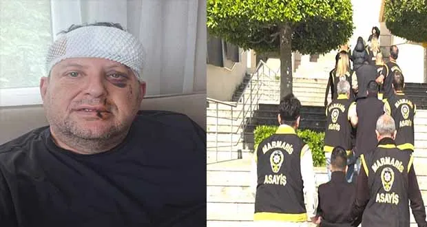 Marmaris’te Gazeteciye Saldırı Olayının Şüphelisi 5 Kişi Adliyeye Çıkarıldı