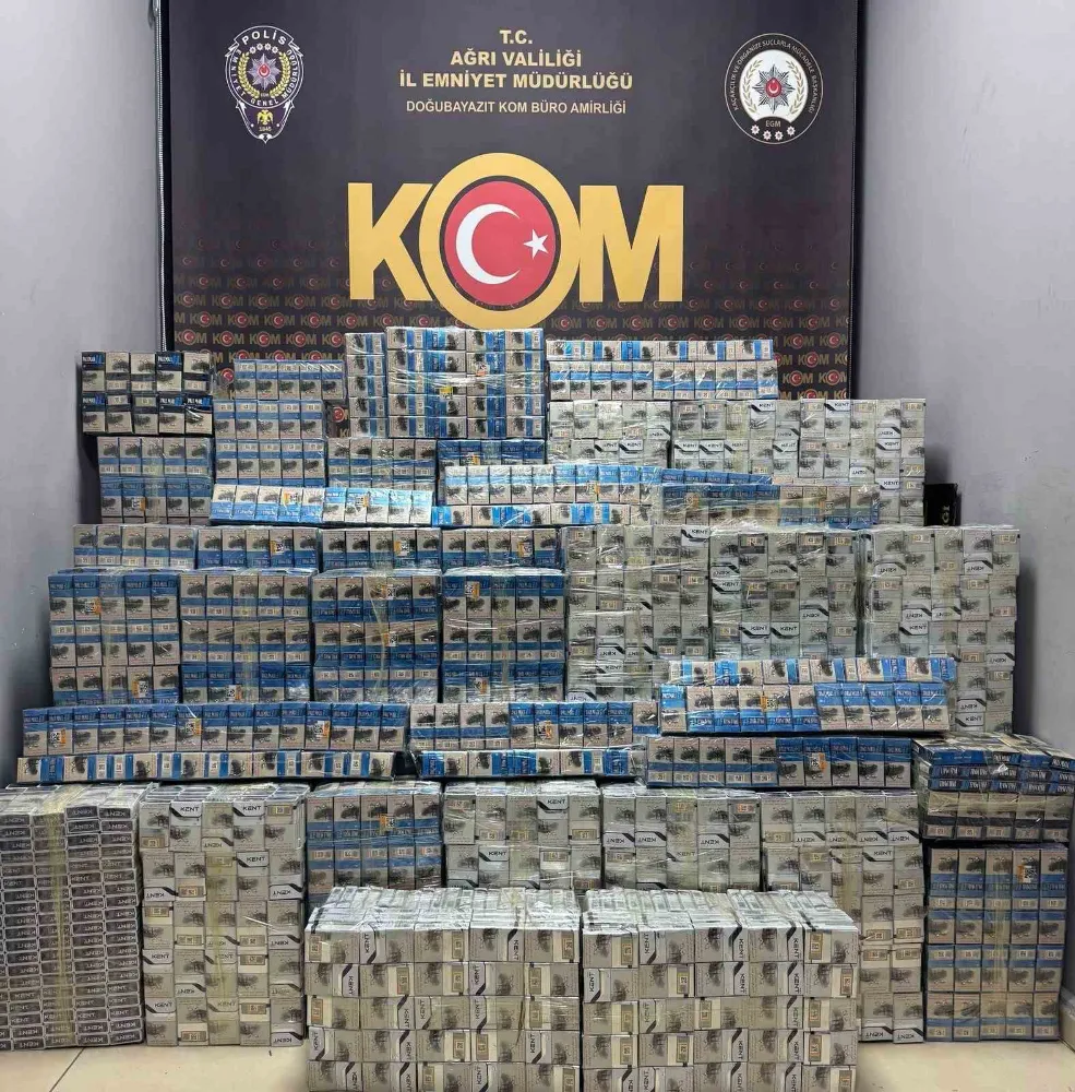 7 Bin 950 Paket Kaçak Sigara Ele Geçirildi