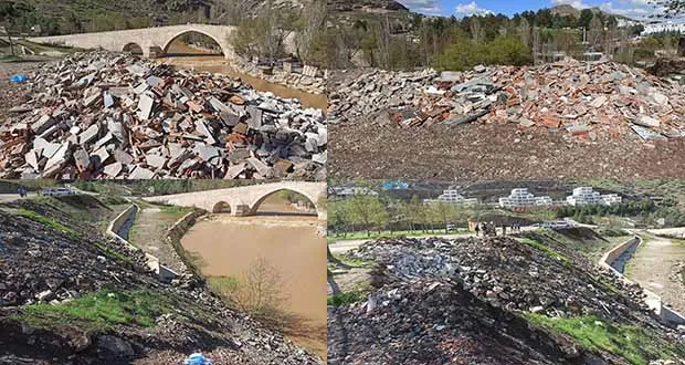Tarihi Köprünün İhtişamı Hafriyat Altında Kayboluyor