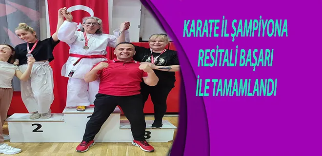 Karate İl Şampiyona Resitali Başarı İle Tamamlandı