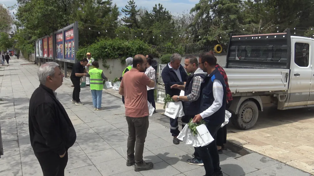 Büyükşehir Belediyesi Vatandaşlara Ücretsiz Fide Dağıttı