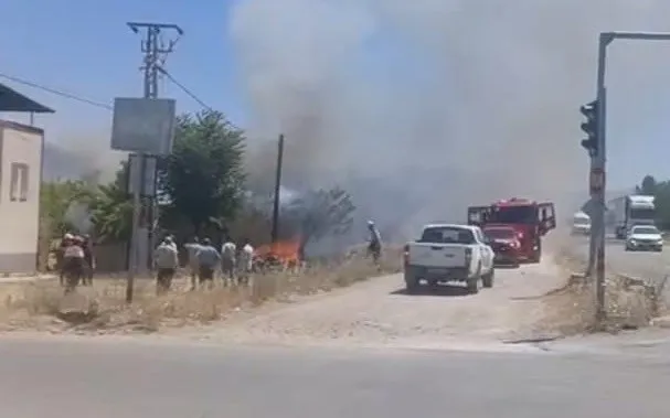 Yeşilyurt’ta Korkutan Bahçe Yangını