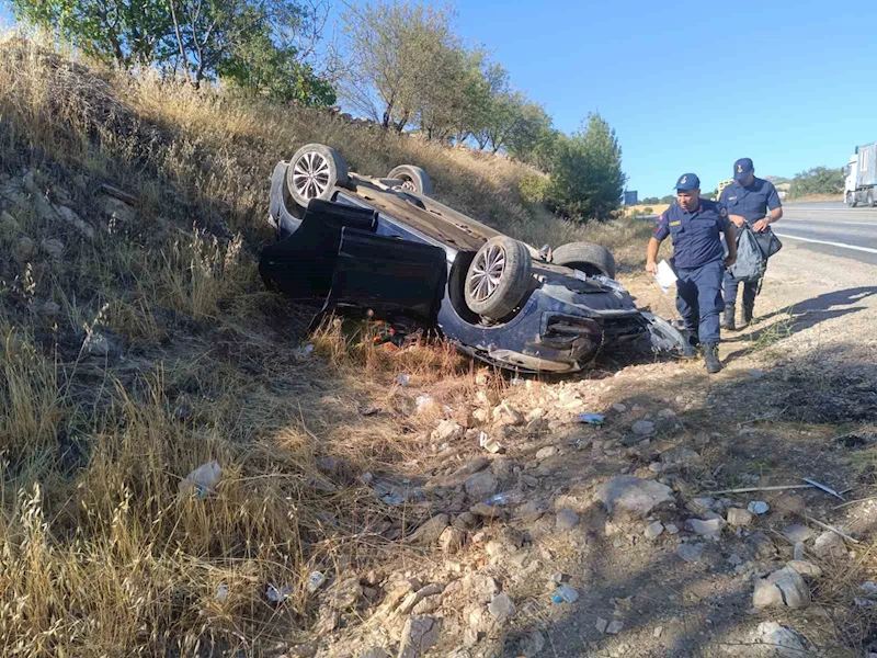 Otomobil takla attı: 1 yaralı
