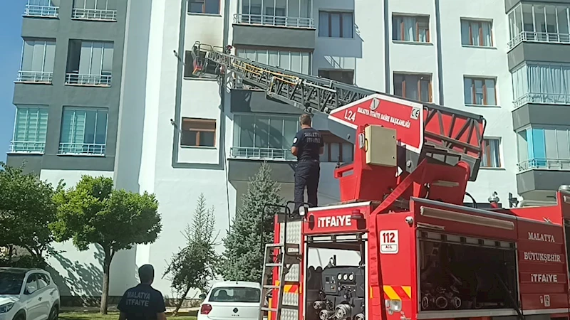 Malatya’da ev yangını
