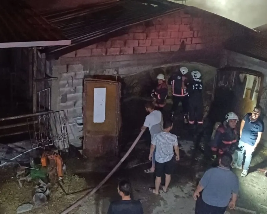 Malatya’da Ahır Yangını