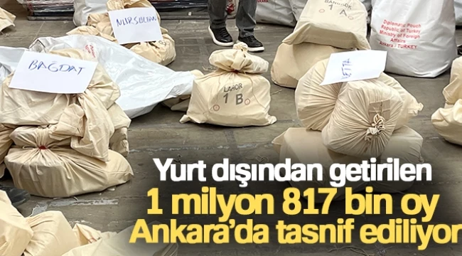 Yurt Dışından Getirilen 1 Milyon 817 Bin Oy Ankara